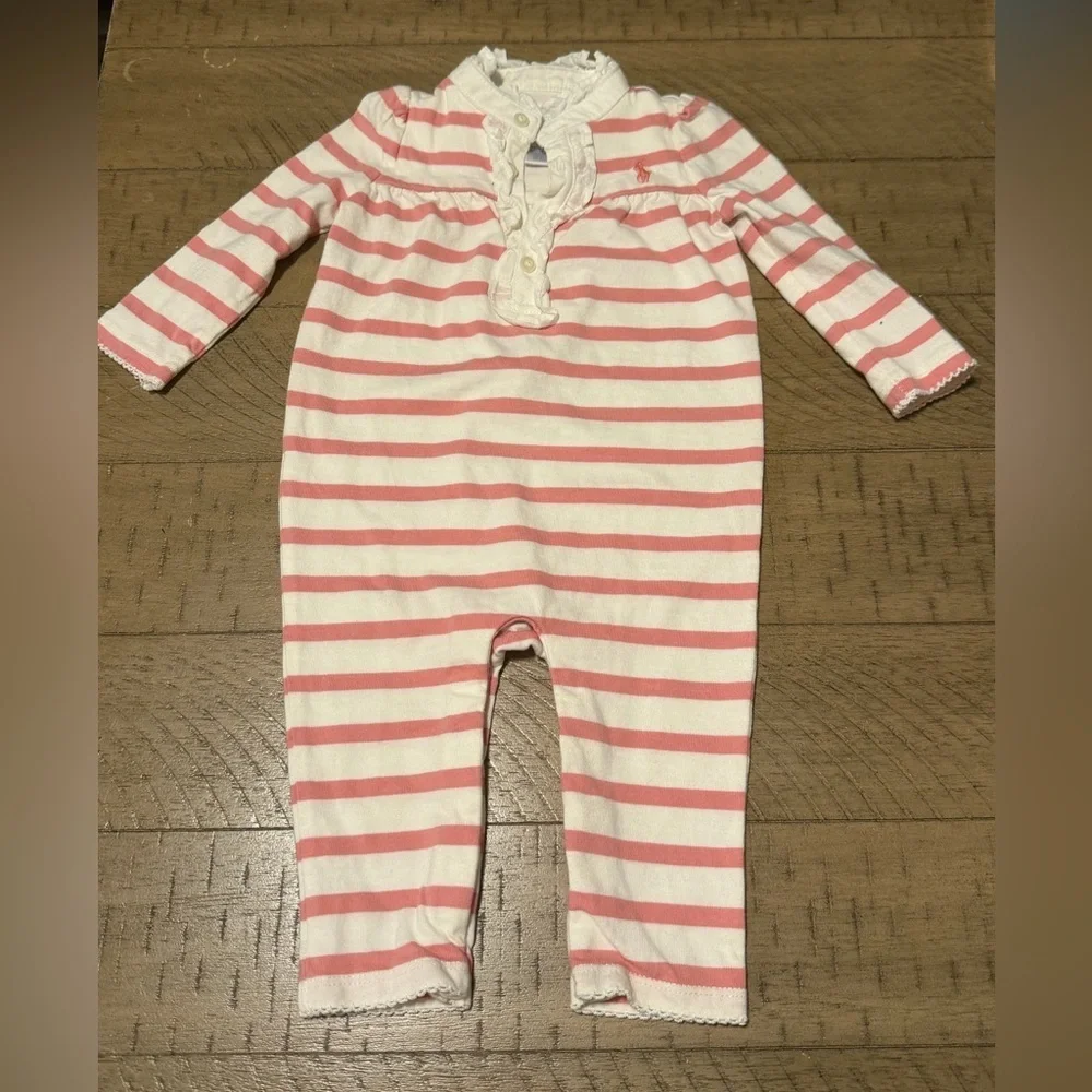 Ralph Lauren Collared Onesie 6M - Picture 1 of 4